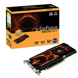 EVGA GeForce 9600 GT 512MB DDR3 256-bit PCI-E 2.0 DirectX 10 Video Card