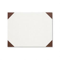 House Of Doolittle EcoTones® Desk Pad, 25 Sheet Pad, 22x17, Brown Rhino/Moonlight Cream