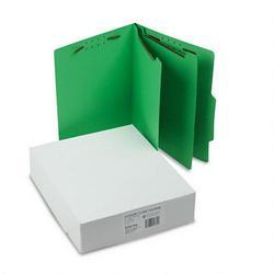 S And J Paper/Gussco Manufacturing Economy 6 Section Classification Folders, Letter Size, Green, 25/Box
