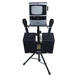 Emerson Dt560 Portable Karaoke Dvd/cd+g System Built-in 5.5 Tv With Stand