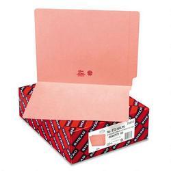 Smead Manufacturing Co. End Tab Folders, Double Ply Straight Cut Tab, Letter Size, Pink, 100/Box (SMD25610)