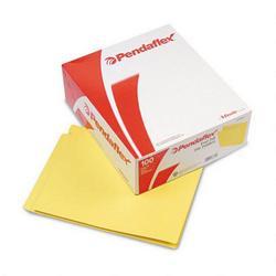 Esselte Pendaflex Corp. End Tab Folders, Double Ply Straight Cut Tab, Letter Size, Yellow, 100/Box (ESSH110DY)