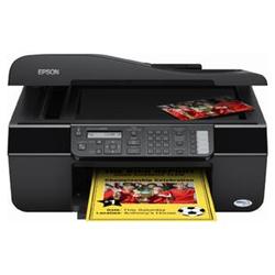 EPSON Epson Stylus NX300 Multifunction Printer - Color Inkjet - 31 ppm Mono - 15 ppm Color - 5760 x 1440 dpi - Fax, Copier, Scanner, Printer - USB