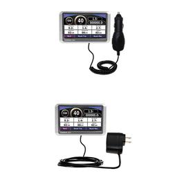 Gomadic Essential Kit for the Garmin Nuvi 200W - includes Car and Wall Charger with Rapid Charge Technology