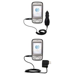 Gomadic Essential Kit for the HTC 3G UMTS PDA Phone - includes Car and Wall Charger with Rapid Charge Techno