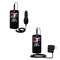 Gomadic Essential Kit for the Motorola ROKR E8 - includes Car and Wall Charger with Rapid Charge Technology