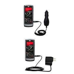 Gomadic Essential Kit for the Motorola ROKR Z6M - includes Car and Wall Charger with Rapid Charge Technology