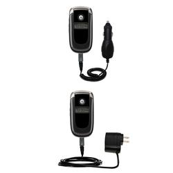 Gomadic Essential Kit for the Motorola V197 - includes Car and Wall Charger with Rapid Charge Technology -
