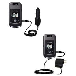 Gomadic Essential Kit for the Motorola W755 - includes Car and Wall Charger with Rapid Charge Technology -