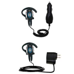 Gomadic Essential Kit for the Motorola h710 - includes Car and Wall Charger with Rapid Charge Technology -