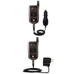 Gomadic Essential Kit for the Motorola i876 - includes Car and Wall Charger with Rapid Charge Technology -