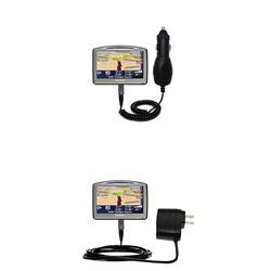 Gomadic Essential Kit for the TomTom Go 920T - includes Car and Wall Charger with Rapid Charge Technology -
