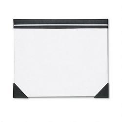House Of Doolittle Executive Doodle Desk Pad, 25 Sheet Pad, Refillable, 22 x 17, White/Black/Silver