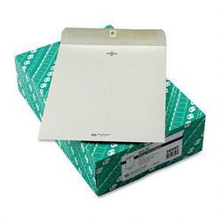 Quality Park Executive Gray Clasp Envelopes, 28 lb., 10 x 13, 100/Box