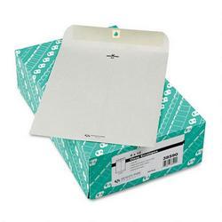 Quality Park Executive Gray Clasp Envelopes, 28 lb., 9 x 12, 100/Box