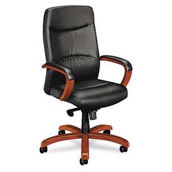 basyx Executive Swivel Chair Highback 25x25 Bourbon Cherry