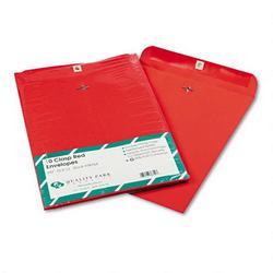 Quality Park Fashion Color Clasp Envelopes, Red, 10 x 13, 10/Pack