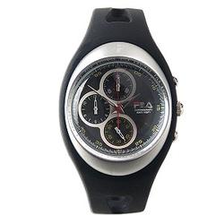 Fila Equinox Men's Chronograph Watch (Black/Silver)
