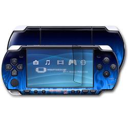 WraptorSkinz Fire Blue Skin and Screen Protector Kit fits Sony PSP Slim