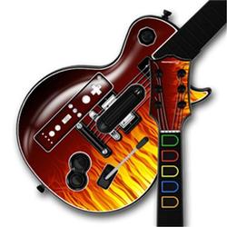 WraptorSkinz Fire Flames Skin by TM fits Nintendo Wii Guitar Hero III (3) Les Paul Controller (GUITA