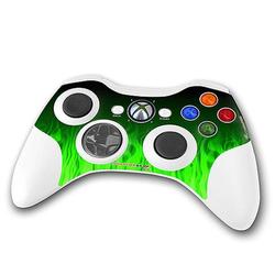 WraptorSkinz Fire Green Skin by TM fits XBOX 360 Wireless Controller (CONTROLLER NOT INCLUDED)