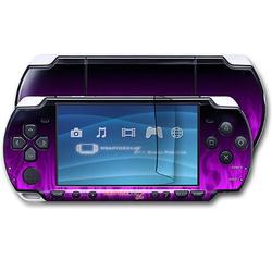 WraptorSkinz Fire Purple Skin and Screen Protector Kit fits Sony PSP Slim