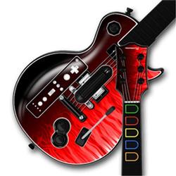 WraptorSkinz Fire Red Flames Skin by TM fits Nintendo Wii Guitar Hero III (3) Les Paul Controller (G