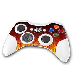 WraptorSkinz Fire on Black Skin by TM fits XBOX 360 Wireless Controller (CONTROLLER NOT INCLUDED)