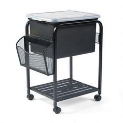 RubberMaid Fold 'n Roll File Cart with Wall File & File Tote, Letter/Legal/A4, Black