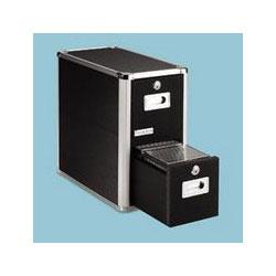 IDEASTREAM CONSUMER PRODUCTS Four Drawer CD File Cabinet with Key Lock, 660 CD Capacity, Black