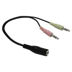 GE VoIP Headset Cable - 2 x Mini-phone - 1 x Mini-phone
