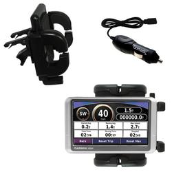 Gomadic Garmin Nuvi 200W Auto Vent Holder with Car Charger - Uses TipExchange