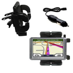 Gomadic Garmin Nuvi 205 Auto Vent Holder with Car Charger - Uses TipExchange