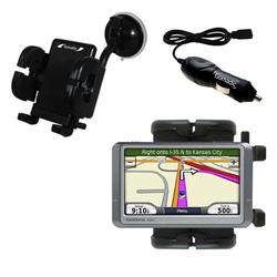 Gomadic Garmin Nuvi 205 Auto Windshield Holder with Car Charger - Uses TipExchange