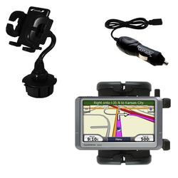 Gomadic Garmin Nuvi 255W Auto Cup Holder with Car Charger - Uses TipExchange