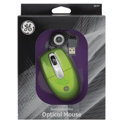 GE Ge 98797 Retractable Mini Optical Mouse (olive Green)