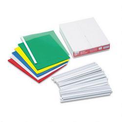 Esselte Pendaflex Corp. GlideBind™ Report Covers, Transparent Assorted Colors/White Bars, 50 per Box
