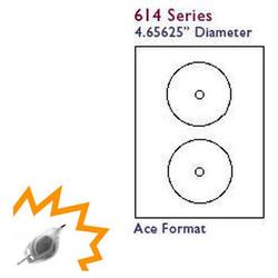 Bastens Gloss White Standard CD / DVD Label Sheet Inkjet Printable (Ace 61460-25)