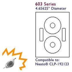 Bastens Gloss White Standard Neato CLP-192123 compatible CD / DVD Label Sheet Inkjet Printable (Ace 60360-25