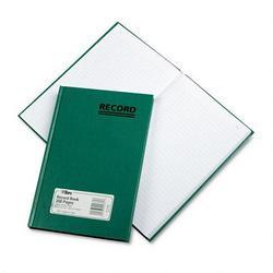 Tops Business Forms Green Canvas Record Book, 6 1/4 x 9 5/8, Ruled, 200 Sheets per Book