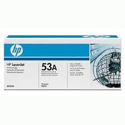 HEWLETT-PACKARD HP No. 53A Black Toner Cartridge - 3000 Pages - Black