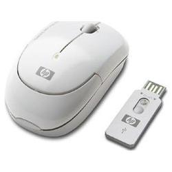 HP Wireless Laser Mini Mouse - Laser - USB - White