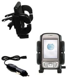 Gomadic HTC 3G UMTS PDA Phone Auto Vent Holder with Car Charger - Uses TipExchange