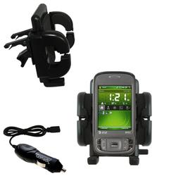Gomadic HTC 8925 Auto Vent Holder with Car Charger - Uses TipExchange
