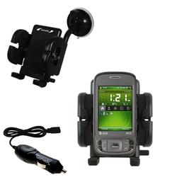 Gomadic HTC 8925 Auto Windshield Holder with Car Charger - Uses TipExchange