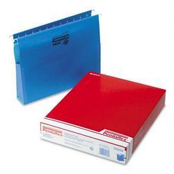 Esselte Pendaflex Corp. Hanging Box Bottom Folders with Sides, Blue, Letter, 2 Capacity, 25/Box