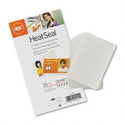 General Binding/Quartet Manufacturing. Co. HeatSeal® ID Badge Unpunched Laminating Pouches, 2 9/16 x 3 3/4, 5 Mil, 25/Pack