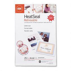 Quartet Manufacturing. Co. HeatSeal® Retrievable™ Premium Laminating Pouches, Letter Size, 25/Pack