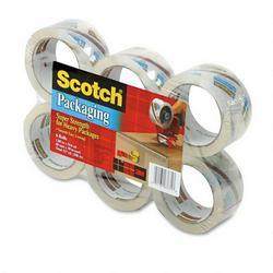 3M High Performance Sure Start Clear Packaging Tape, 48mmx50m, 3 Core, 6 Rolls/Pack