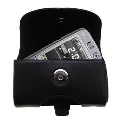 Gomadic Horizontal Leather Case with Belt Clip/Loop for the HTC S730